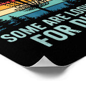 Funny Disc Golf Art For Men Women Disc Golfer Play Poster (Ecke)