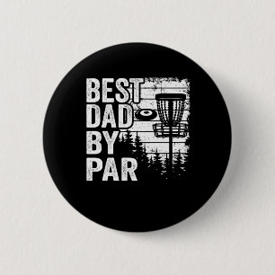Funny Disc Golf Basket Vintag Bester Vater Par Button