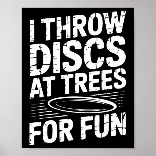 Funny Disc Golf Course  Poster (Vorne)