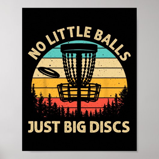Funny Disc Golf Design For Men Women Disc Golf Lov Poster (Vorne)