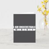 Funny Disc Golf Quote Design, I Am Understable Fri Karte (Gelbe Blume)