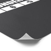 Funny Disc Golf Quote Design, I Am Understable Fri Poster (Ecke)