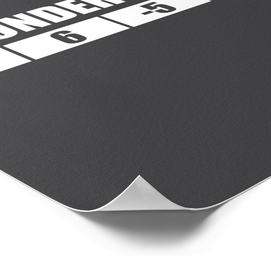 Funny Disc Golf Quote Design, I Am Understable Fri Poster (Ecke)