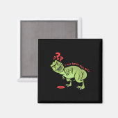 Funny Disc Golf T Rex Kids  Magnet (Vorderseite/Rückseite)