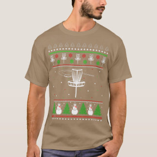Funny Disc Golf Ugge Weihnachts-Sweater Pajama für T-Shirt
