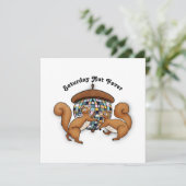 Funny Disco Dancing Eichhörnchen (Stehend Vorderseite)