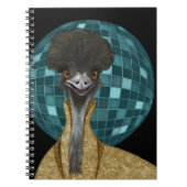 Funny Disco Emu Bird Notizblock (Vorderseite)