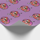 FUNNY DISCO SUSHI MATTE WRAPPING PAPIER GESCHENKPAPIER (Ecke)