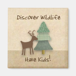 Funny Discovery Wildlife Magnet