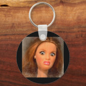 Funny Disgusting Doll Face Meme Schlüsselanhänger (Vorderseite)