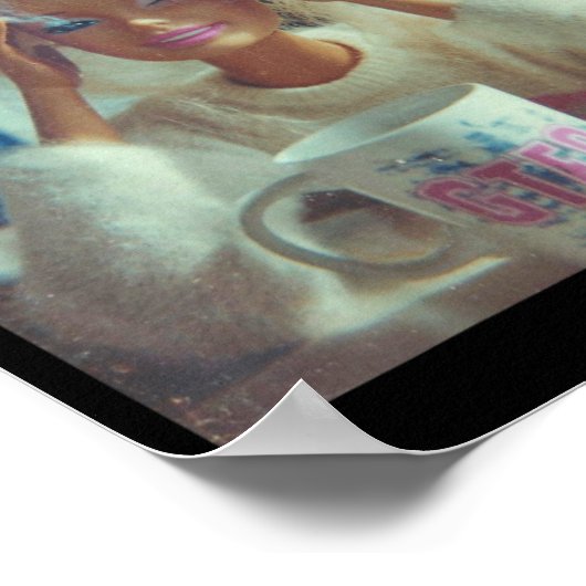 Funny Disgusting Doll Face Meme Smoking Sad Sarcas Poster (Ecke)