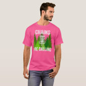 Funny Disk Golf Chains rufen Folf Frolf an T-Shirt (Vorne ganz)