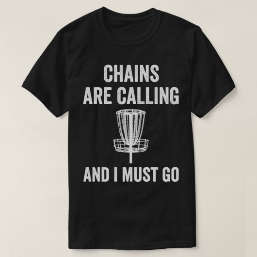 Funny Disk Golf Chains rufen Folf Frolf Men T-Shirt (Design vorne)