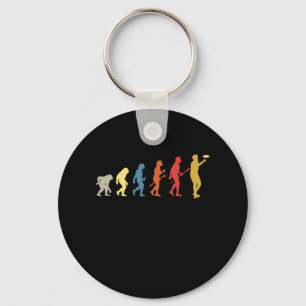 Funny Disk Golf Evolution Geschenk Vintag Frisbee Schlüsselanhänger