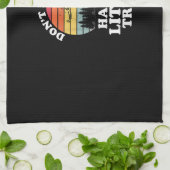 Funny Disk Golf Frisbee Golfing Player Sport Männe Geschirrtuch (Gefaltet)