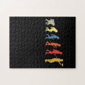 Funny Disk Golf Geschenk Vintag Frisbee Puzzle (Horizontal)