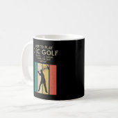 Funny Disk Golf Instruction Frisbee Disk Golfing Kaffeetasse (Vorderseite Links)