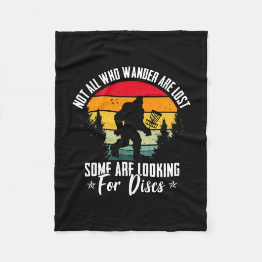 Funny Disk Golf Lover Grafik für Frauen und Männer Fleecedecke (Vorderseite)