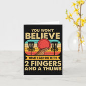 Funny Disk Golf Meme Karte (Gelbe Blume)