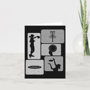 Funny Disk Golf Player Cool Flying Disk Sports Ent Karte