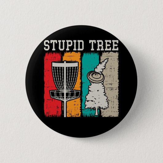 Funny Disk Golf Player Sport Frisbee Disc Golfing Button (Vorderseite)