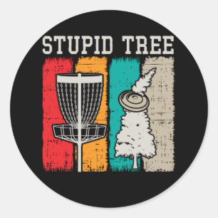 Funny Disk Golf Player Sport Frisbee Disc Golfing Runder Aufkleber