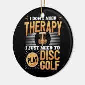 Funny Disk Golf Player Sprichwort, das ich gerade  Keramik Ornament (Links)