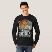 Funny Disk Golf Player Sprichwort I Cat with Disk T-Shirt (Vorne ganz)