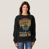 Funny Disk Golf Player Sprichwort Ich bin ein weni Sweatshirt (Vorne ganz)