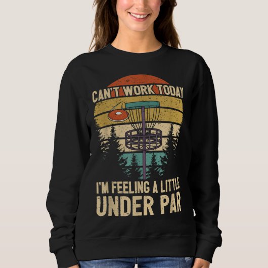 Funny Disk Golf Player Sprichwort Ich bin ein weni Sweatshirt (Vorderseite)
