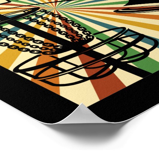 Funny Disk Golf Player Sprichwort in Bangins Chaos Poster (Ecke)