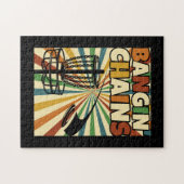 Funny Disk Golf Player Sprichwort in Bangins Chaos Puzzle (Horizontal)