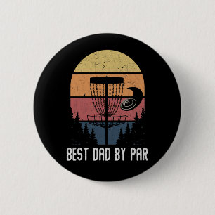 Funny Disk Golf Vater Frisbee Vater Button
