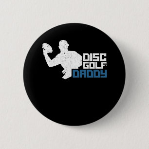 Funny Disk Golf Vater Frisbee Vater Button