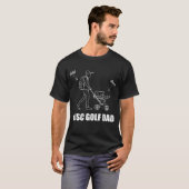 Funny Disk Golf Vater Stroller Backpack Kind T-Shirt (Vorne ganz)