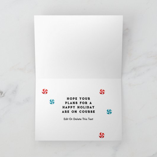 Funny Disk Golf Weihnachten (Innenseite)