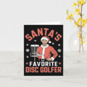 Funny Disk Golf Weihnachten Weihnachten Weihnachte Karte (Gelbe Blume)