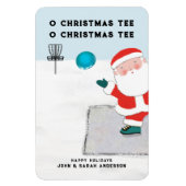 Funny Disk Golf Weihnachtskarte Magnet (Vertikal)