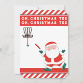Funny Disk Golf Weihnachtskarten Feiertagskarte (Vorderseite)