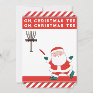 Funny Disk Golf Weihnachtskarten Feiertagskarte