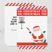 Funny Disk Golf Weihnachtskarten Feiertagskarte (Vorne/Hinten)