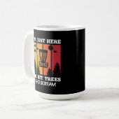Funny Disk Golf Zitat Retro Disk Golf Kaffeetasse (Vorderseite Links)