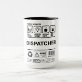 Funny Dispatcher Handling Information Tasse (Zentrum)