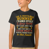 Funny Distance Runner Quote Athlete Laufen T-Shirt (Vorderseite)