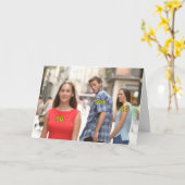 Funny Distracted Boyfriend Birthday Card Karte (Gelbe Blume)