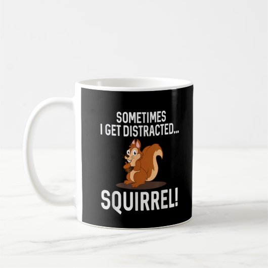 FUNNY DISTRACTED SQUIRREL Animal Zoo Farm Kaffeetasse (Links)