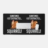 FUNNY DISTRACTED SQUIRREL Animal Zoo Farm Schreibtischunterlage (Tastatur & Maus)