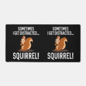FUNNY DISTRACTED SQUIRREL Animal Zoo Farm Schreibtischunterlage (Vorderseite)