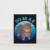 Funny Distressed Oiia Katzenkatze Oi Uiiaa Karte (Vorderseite)