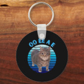 Funny Distressed Oiia Katzenkatze Oi Uiiaa Schlüsselanhänger (Vorderseite)